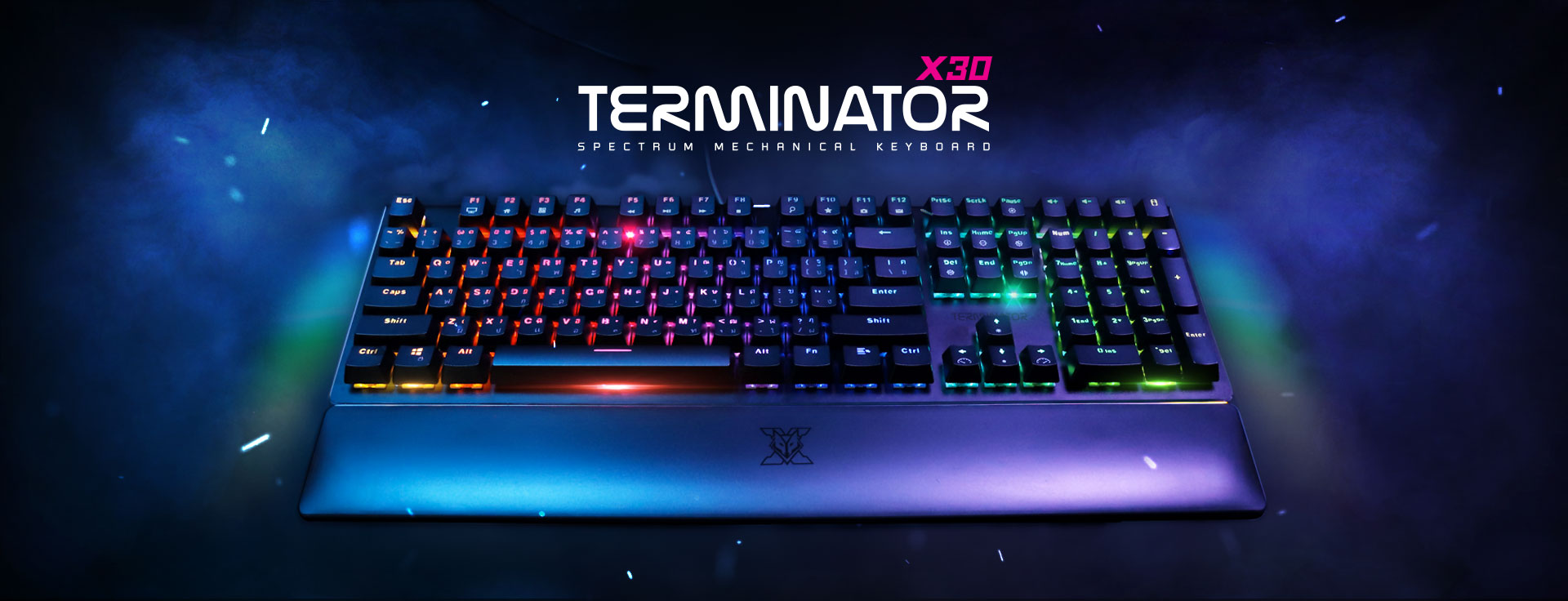 คีย์บอร์ดเกมมิ่ง Terminator รุ่น X30 | NUBWO