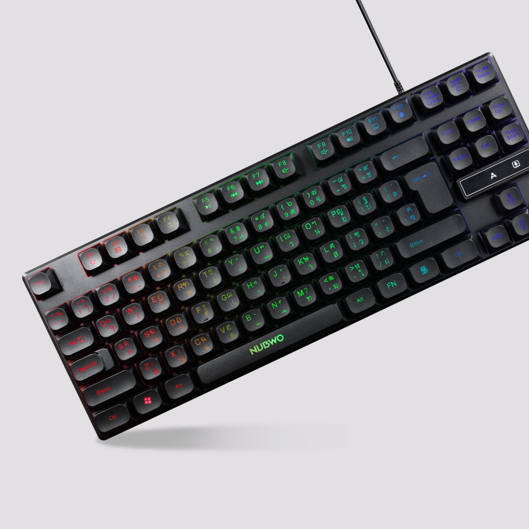 คีย์บอร์ดและเมาส์ nubwo รุ่น nkm639