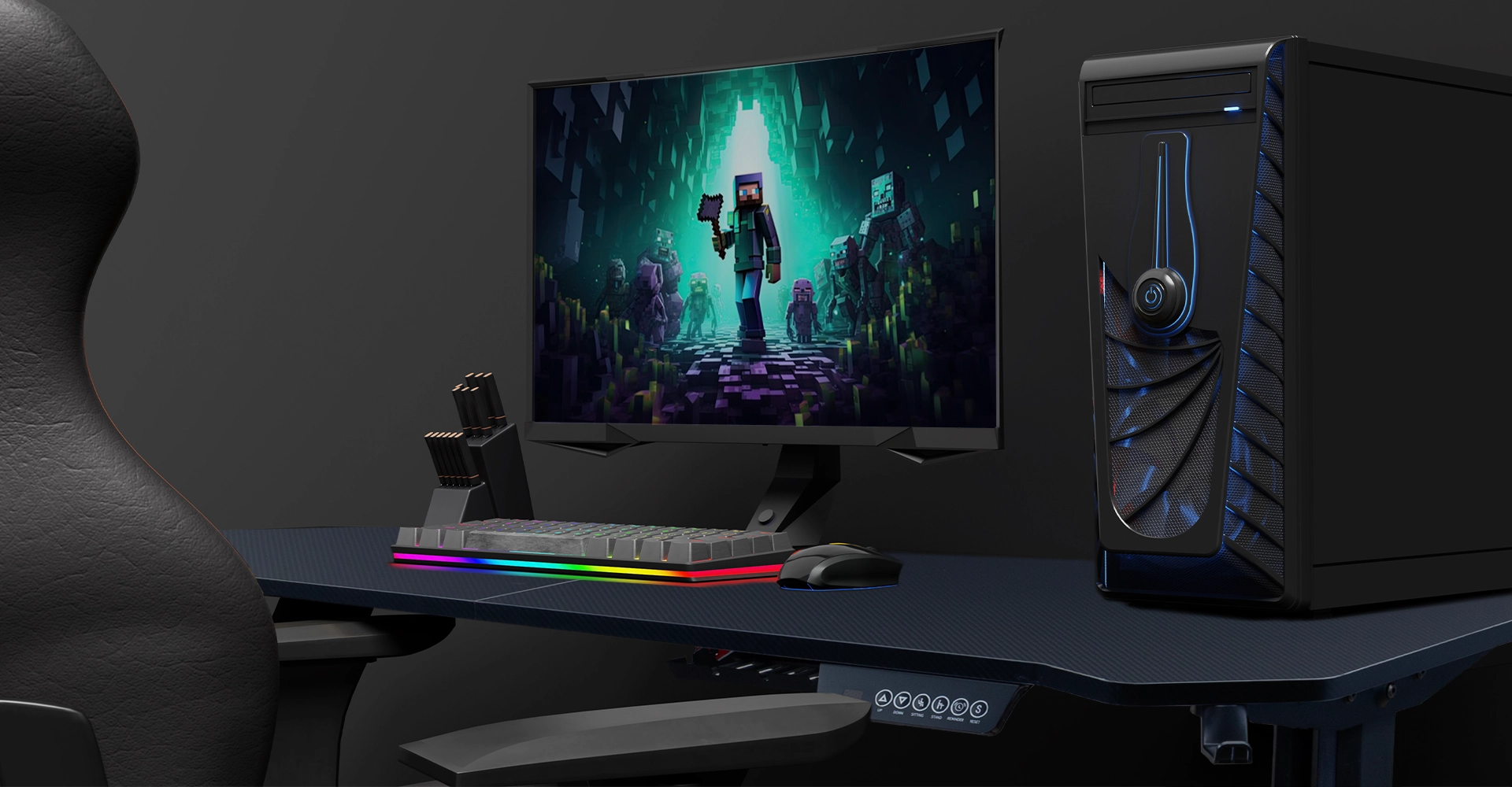 โต๊ะปรับระดับไฟฟ้า รุ่น NXGD-994 พร้อมจอ LED และปุ่ม Reminder