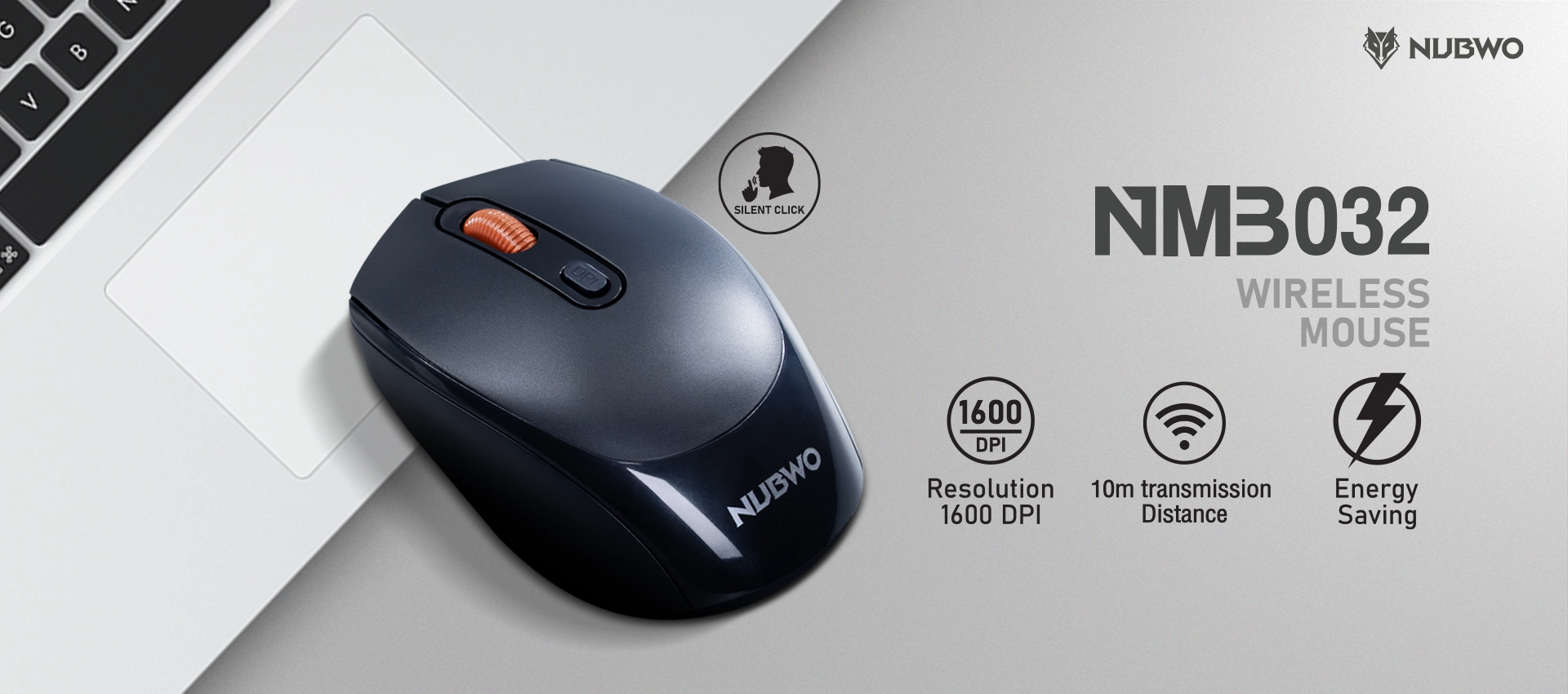 เมาส์ไร้สาย รุ่น NMB 032 พกพาสะดวก ประหยัดพลังงาน