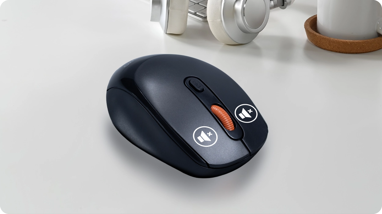 เมาส์ไร้สาย รุ่น NMB 032 ดีไซน์โค้งกระชับมือ