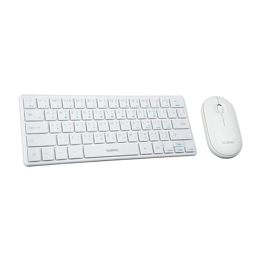 คีย์บอร์ดและเมาส์แบบไร้สาย รุ่น NKM633 wireless ergonomic combo set