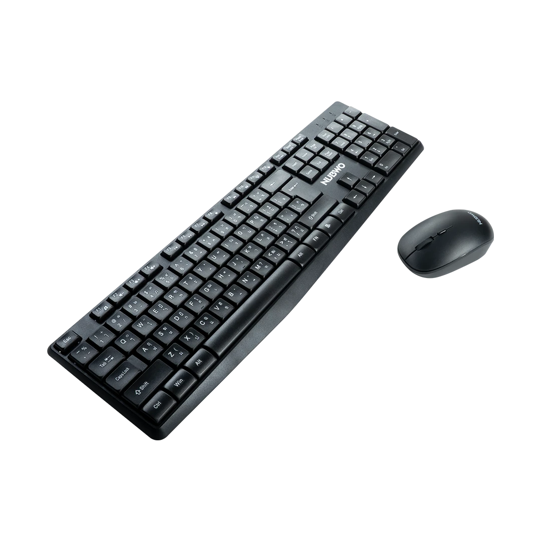 คีย์บอร์ด เมาส์ NKM642 เชื่อมต่อไร้สาย 2.4GHz