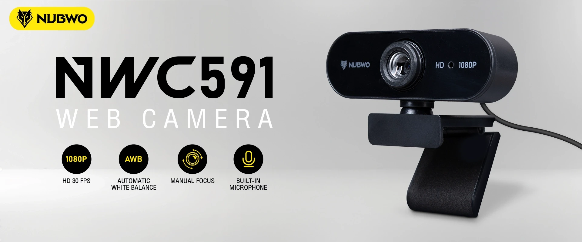 กล้อง NWC591 HD Webcam คมชัด ใช้งานง่าย