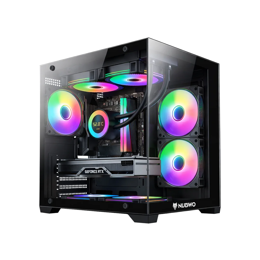 ดีไซน์กระจกนิรภัยสุดเท่ของ เคสเกมมิ่ง รุ่น NPC-334