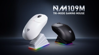 เมาส์เกมมิ่งไร้สาย NM109M พร้อมแท่นชาร์จไร้สาย Docking Charge