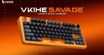 โครงสร้างภายในคีย์บอร์ด VK1HE SAVAGE พร้อม Poron Foam Switch Pad และ Silicone Bottom Pad