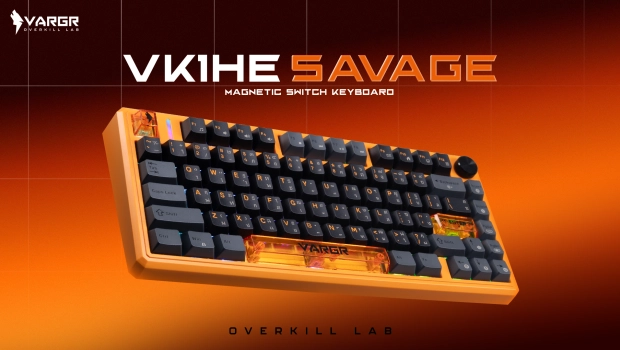 โครงสร้างภายในคีย์บอร์ด VK1HE SAVAGE พร้อม Poron Foam Switch Pad และ Silicone Bottom Pad