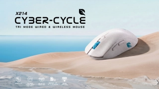 เมาส์เกมมิ่งไร้สาย X214 Cyber Cycle Tri-Mode พร้อมแท่นชาร์จ RGB