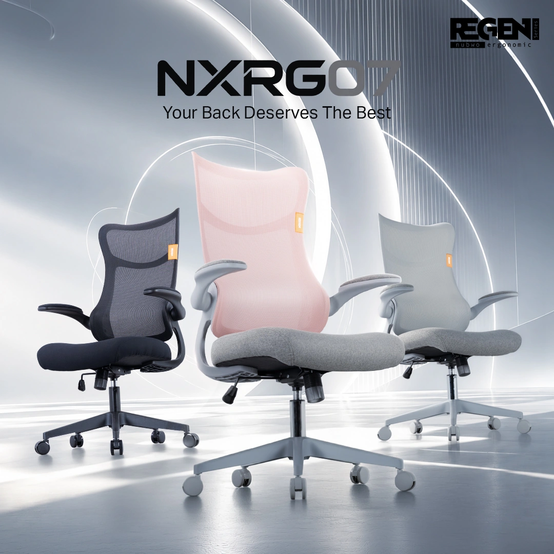 เก้าอี้เกมมิ่ง รุ่น NXRG07 สีดำ Ergonomic Fabric Memory Foam